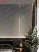 GobekUsa LED Strip Pendant Lamp for Dining Kitchen Bedroom, Minimalist Design