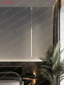 GobekUsa LED Strip Pendant Lamp for Dining Kitchen Bedroom, Minimalist Design