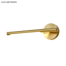 GobekUsa Minimalist Gold Metal Wall Lamp: 16"/25" LED Vanity Sconce Light with Acrylic Diffuser