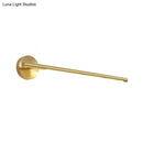 GobekUsa Minimalist Gold Metal Wall Lamp: 16"/25" LED Vanity Sconce Light with Acrylic Diffuser