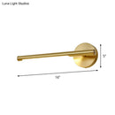 GobekUsa Minimalist Gold Metal Wall Lamp: 16"/25" LED Vanity Sconce Light with Acrylic Diffuser