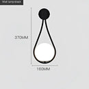 GobekUsa Glass Ball Golden LED Wall Lamp for Living Bedroom, Minimalist Nordic Design