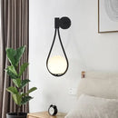 GobekUsa Glass Ball Golden LED Wall Lamp for Living Bedroom, Minimalist Nordic Design