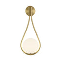 GobekUsa Glass Ball Golden LED Wall Lamp for Living Bedroom, Minimalist Nordic Design