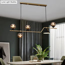 GobekUsa Minimalist Gold Metal Dining Pendant Lamp - Cone and Ball Hanging Island Light for Dining Room