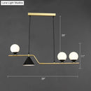 GobekUsa Minimalist Gold Metal Dining Pendant Lamp - Cone and Ball Hanging Island Light for Dining Room
