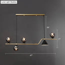 GobekUsa Minimalist Gold Metal Dining Pendant Lamp - Cone and Ball Hanging Island Light for Dining Room