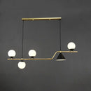 GobekUsa Minimalist Gold Metal Dining Pendant Lamp - Cone and Ball Hanging Island Light for Dining Room