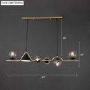 GobekUsa Minimalist Gold Metal Dining Pendant Lamp - Cone and Ball Hanging Island Light for Dining Room