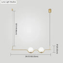 GobekUsa Sleek Metal Island Pendant - Elegant Glass Ceiling Light for Dining Table