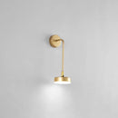 GobekUsa Golden Metal LED Sconce: Stylish Round Wall Mounted Lamp for Bedrooms