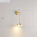 GobekUsa Golden Metal LED Sconce: Stylish Round Wall Mounted Lamp for Bedrooms