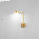 GobekUsa Golden Metal LED Sconce: Stylish Round Wall Mounted Lamp for Bedrooms