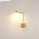 GobekUsa Golden Metal LED Sconce: Stylish Round Wall Mounted Lamp for Bedrooms