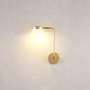 GobekUsa Golden Metal LED Sconce: Stylish Round Wall Mounted Lamp for Bedrooms