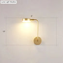 GobekUsa Golden Metal LED Sconce: Stylish Round Wall Mounted Lamp for Bedrooms