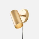 GobekUsa Minimalistic Metal Adjustable Tubular Wall Lamp with 1-Light Bedside Spotlight