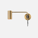 GobekUsa Minimalistic Metal Adjustable Tubular Wall Lamp with 1-Light Bedside Spotlight