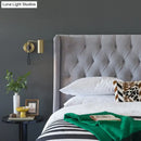 GobekUsa Minimalistic Metal Adjustable Tubular Wall Lamp with 1-Light Bedside Spotlight