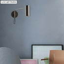 GobekUsa Minimalistic Metal Adjustable Tubular Wall Lamp with 1-Light Bedside Spotlight