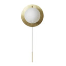 GobekUsa Gold Mini Globe Wall Sconce Light - Elegant Opaline Glass Fixture for Bedroom