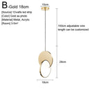 GobekUsa Gold Nordic Pendant Lights Indoor Kitchen Dining Room Home Decor
