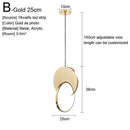 GobekUsa Gold Nordic Pendant Lights Indoor Kitchen Dining Room Home Decor