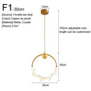 GobekUsa Gold Nordic Pendant Lights Indoor Kitchen Dining Room Home Decor