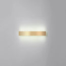 GobekUsa Minimalist Gold Plated LED Wall Sconce for Living Room - Aluminum Bar Shaped Flush Wall Light