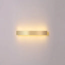 GobekUsa Minimalist Gold Plated LED Wall Sconce for Living Room - Aluminum Bar Shaped Flush Wall Light