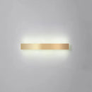 GobekUsa Minimalist Gold Plated LED Wall Sconce for Living Room - Aluminum Bar Shaped Flush Wall Light