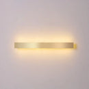 GobekUsa Minimalist Gold Plated LED Wall Sconce for Living Room - Aluminum Bar Shaped Flush Wall Light