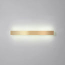 GobekUsa Minimalist Gold Plated LED Wall Sconce for Living Room - Aluminum Bar Shaped Flush Wall Light