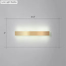 GobekUsa Minimalist Gold Plated LED Wall Sconce for Living Room - Aluminum Bar Shaped Flush Wall Light