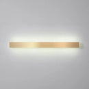 GobekUsa Minimalist Gold Plated LED Wall Sconce for Living Room - Aluminum Bar Shaped Flush Wall Light