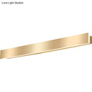 GobekUsa Minimalist Gold Plated LED Wall Sconce for Living Room - Aluminum Bar Shaped Flush Wall Light
