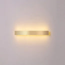 GobekUsa Minimalist Gold Plated LED Wall Sconce for Living Room - Aluminum Bar Shaped Flush Wall Light