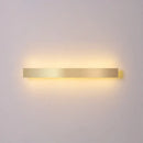 GobekUsa Minimalist Gold Plated LED Wall Sconce for Living Room - Aluminum Bar Shaped Flush Wall Light