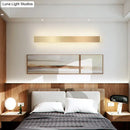 GobekUsa Minimalist Gold Plated LED Wall Sconce for Living Room - Aluminum Bar Shaped Flush Wall Light