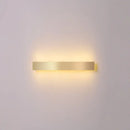 GobekUsa Minimalist Gold Plated LED Wall Sconce for Living Room - Aluminum Bar Shaped Flush Wall Light