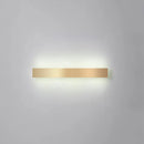 GobekUsa Minimalist Gold Plated LED Wall Sconce for Living Room - Aluminum Bar Shaped Flush Wall Light