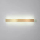 GobekUsa Minimalist Gold Plated LED Wall Sconce for Living Room - Aluminum Bar Shaped Flush Wall Light