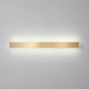GobekUsa Minimalist Gold Plated LED Wall Sconce for Living Room - Aluminum Bar Shaped Flush Wall Light