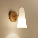 GobekUsa Minimalist Gold Wall Sconce Light for Living Room with Frosted Glass Shade
