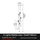 GobekUsa Elegant LED Chandelier for Staircase & Living Room Décor