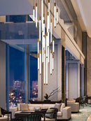 GobekUsa Elegant LED Chandelier for Staircase & Living Room Décor