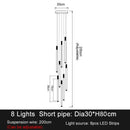 GobekUsa Elegant LED Chandelier for Staircase & Living Room Décor