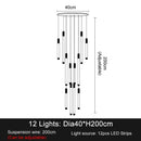 GobekUsa Elegant LED Chandelier for Staircase & Living Room Décor