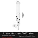 GobekUsa Elegant LED Chandelier for Staircase & Living Room Décor