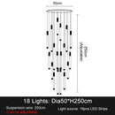 GobekUsa Elegant LED Chandelier for Staircase & Living Room Décor